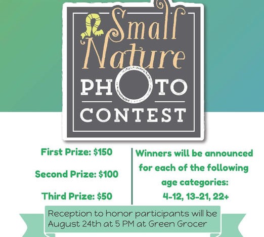 Flyer for the Small Nature Photo Contest hosted by Geneva Lake Conservancy.