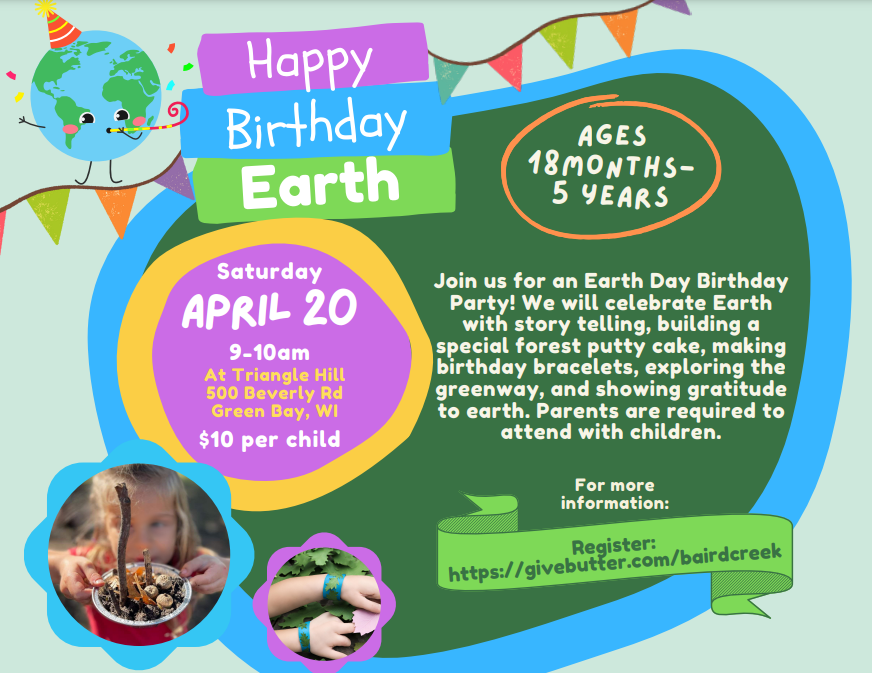 A flyer with a cartoonish style shows event details.