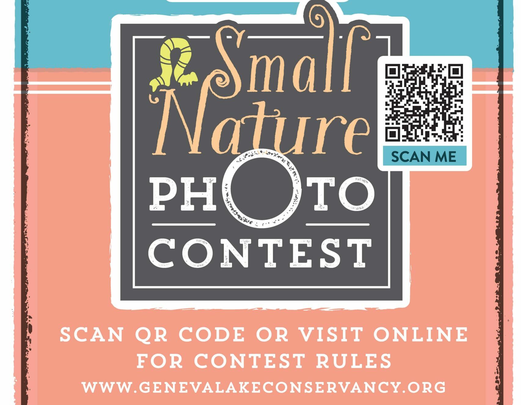 Poster for the Geneva Lake Conservancy's Small Nature Photo Contest Reception