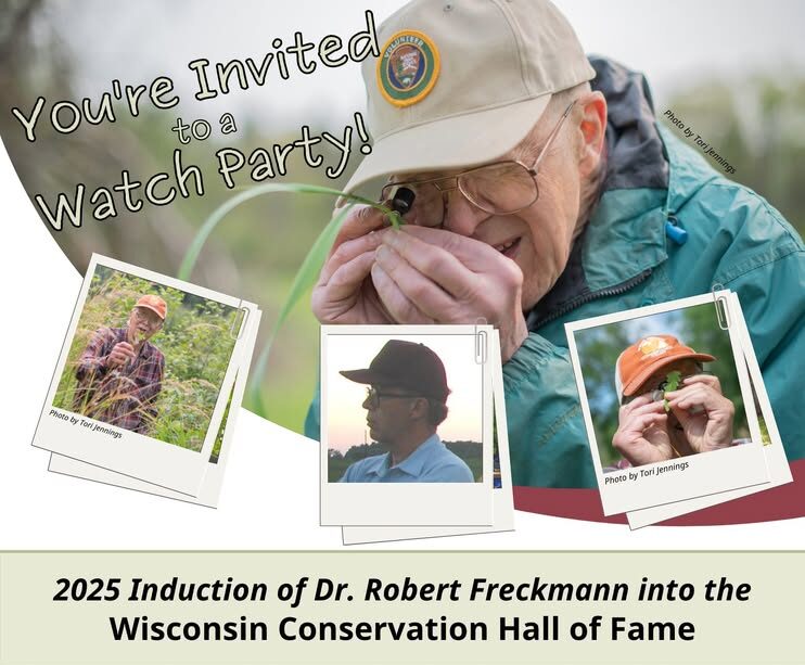 Poster for Bob Freckmann hall of fame induction ceremony.